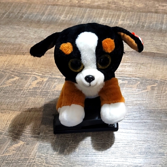 Gently Loved Ty plush dog Roscoe on tag Large 12 inches tall pet-free smoke-free - Picture 2 of 10